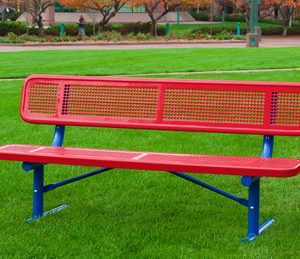 Extra Heavy-Duty Team Bench with Back