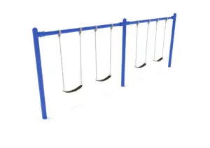 8' Elite Single Post Swings -  2 Bay
