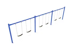 8' Elite Single Post Swing - 3 Bay